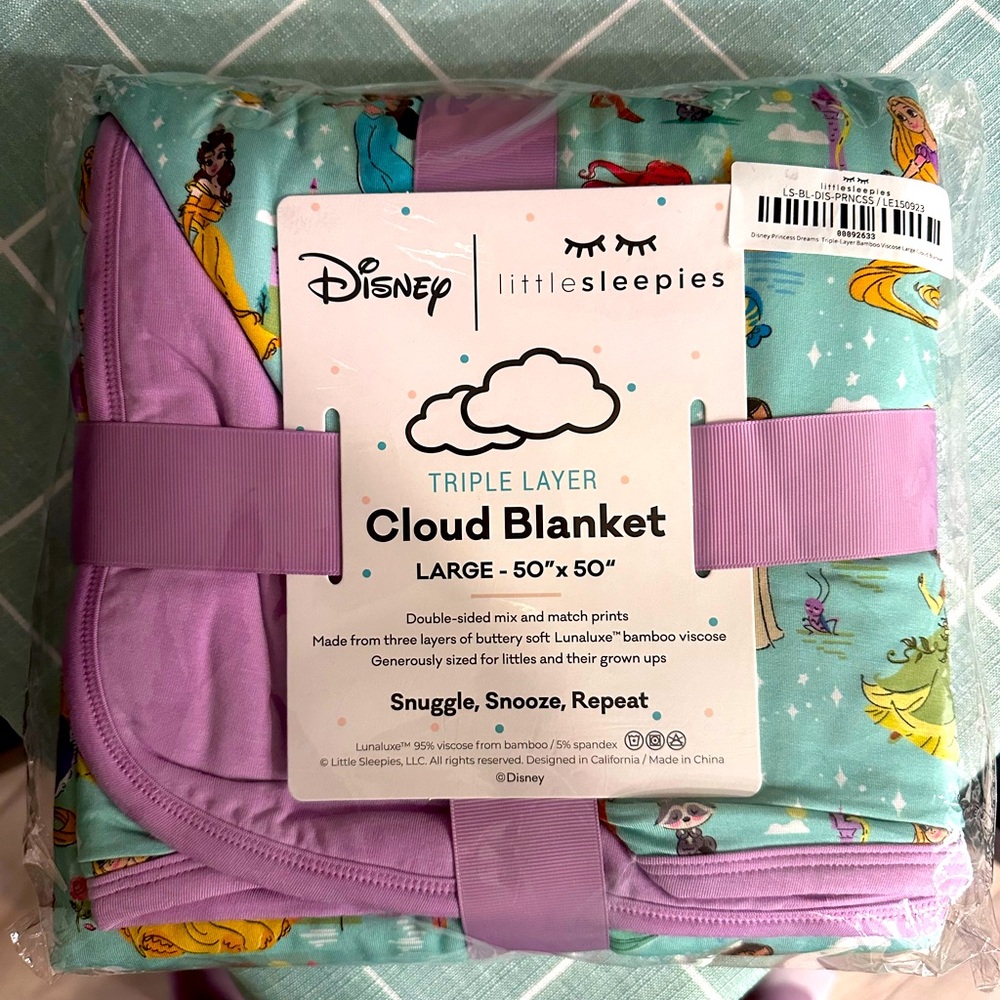 NIB Little Sleepies Princess Dream Cloud Blanket